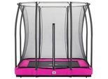 Trampolin Salta Comfort Ground , Pink , Metall , 214x153 cm , Freizeit & Co, Gartenspielzeug, Hüpfburgen & Trampoline