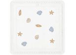 Kleine Wolke Duscheinlage , Multicolor , Kunststoff , Muschel , quadratisch , 55x55 cm , Oeko-Tex® Standard 100 , rutschfest , Badaccessoires, Sonstige Badaccessoires