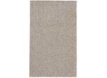 Novel Hochflorteppich , Silberfarben , Kunststoff, Textil , rechteckig , 67x130 cm , für Fußbodenheizung geeignet , Teppiche und Böden, Teppiche, Hochflorteppiche & Shaggys