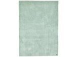 Tom Tailor Hochflorteppich , Mintgrün , Textil , Uni , rechteckig , 50x80 cm , Teppiche und Böden, Teppiche, Hochflorteppiche & Shaggys