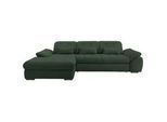 Livetastic Ecksofa , Dunkelgrün , Textil , Uni , Füllung: Schaumstoff , L-Form , 314x184 cm , Made in Eu , Liegefunktion, seitenverkehrt erhältlich, Rücken echt, Armteil links, Armteil rechts , Wohnzimmer, Sofas & Couches, Wohnlandschaften, Ecksofas mit Schlaffunktion