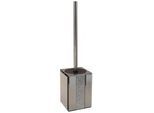 Sadena Wc-Bürstengarnitur , Grau , Metall , 10x41x10 cm , Bürstenkopf abnehmbar, Bürstenkopf austauschbar , Badezimmer, WC Ausstattung, WC-Bürsten