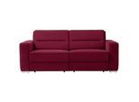 Sedda Schlafsofa , Bordeaux , Textil , Uni , 202x86x92 cm , Austria Gütezeichen, AZO-frei, Made in Austria , Stoffauswahl, Schlafen auf Sitzhöhe, einzeln ausziehbar , Wohnzimmer, Sofas & Couches, Schlafsofas, Dauerschläfer Sofas