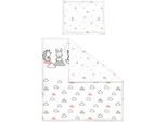 Patinio Babybettwäsche , Grau, Weiß, Taupe, Altrosa , Textil , Tier , 80x80 cm , Textiles Vertrauen - Oeko-Tex® , pflegeleicht, atmungsaktiv, hautfreundlich, bügelleicht, schadstoffgeprüft, weiche und anschmiegsame Oberfläche , Schlafen, Babybettausstattung, Babybettwäsche