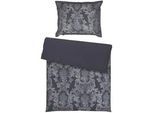 Curt Bauer Bettwäsche , Grau, Schwarz, Weiß , Textil , Ornament , 140x200 cm , Oeko-Tex® Standard 100, Oeko-Tex® Made IN Green , bügelleicht , Heimtextilien, Bettwäsche & Leintücher, Bettwäsche, Damast-bettwäsche