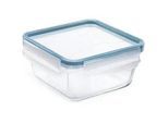 Rotho Frischhaltedose , Blau , Glas , 0,75 l , rechteckig , 16.5x7.8x16.5 cm , BPA-frei, Reach, DIN EN ISO 14001, DIN EN ISO 9001 , lebensmittelecht, wasserdicht, Deckel mit Sichtfenster , Küchenzubehör, Vorratsbehälter, Frischhaltedosen