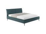 Esposa Polsterbett , Blau, Grau, Dunkelgrün , Holz , Birke , Uni , 180x200 cm , Fsc, Reach, Made in EU, Oeko-Tex® Standard 100 , Bettkasten, Lattenrost, gepolstertes Kopfteil, Stoffauswahl, in verschiedenen Größen erhältlich , Schlafzimmer, Betten, Polsterbetten