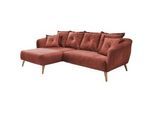 Livetastic Ecksofa , Koralle , Holz, Textil , Buche, Fichte, Kiefer , Uni , Füllung: Komfortschaum,Schaumstoff , L-Form , 277x162 cm , AZO-frei, Made in Eu , Rücken echt, Armteil links, Armteil rechts , Wohnzimmer, Sofas & Couches, Wohnlandschaften, Ecksofas