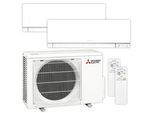 Mitsubishi Multisplit Klimaanlage Set | MSZ-EF | 1,8 kW + 2,5 kW | White