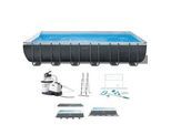 Intex Ultra XTR Frame 26368NP - Aufstellpool + Reinigungs- + Volleyballset