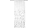 Xxxl Kombivorhang , Grau , Textil , Blätter , 140x245 cm , für Stange und Schiene geeignet , Heimtextilien, Vorhänge, Fertigvorhänge, Sonstige Fertigvorhänge
