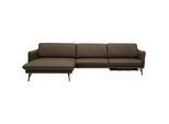 Himolla Ecksofa , Olivgrün , Leder , Echtleder , Rindleder , Uni , Ottomane links, L-Form , 330x174 cm , Emas, Made in Germany, Goldenes M, Blauer Engel , Typenauswahl, Lederauswahl, Stoffauswahl, seitenverkehrt erhältlich, Hocker erhältlich, Rücken echt , Wohnzimmer, Sofas & Couches, Wohnlandschaften, Ecksofas