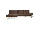 Ambiente Ecksofa , Braun , Textil , Eiche , massiv , Uni , Ottomane links, L-Form , 320x157 cm , Goldenes M , Typenauswahl, Lederauswahl, Stoffauswahl, seitenverkehrt erhältlich, Hocker erhältlich, Rücken echt , Wohnzimmer, Sofas & Couches, Wohnlandschaften, Ecksofas