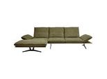 Dieter Knoll Ecksofa , Grün , Holz, Textil , Wildeiche , massiv , Ottomane links, L-Form , 314x159 cm , Goldenes M , erweiterbar, Typenauswahl, Fußauswahl, Lederauswahl, Stoffauswahl, planbar, seitenverkehrt erhältlich, Hocker erhältlich, Rücken echt, individuell planbar , Wohnzimmer, Sofas & Couches, Wohnlandschaften, Ecksofas