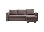 Xora Ecksofa , Braun , Textil , Füllung: Kaltschaum , seitenverkehrt montierbar, L-Form , 243x155 cm , Stoffauswahl, Hocker erhältlich, Rücken echt , Wohnzimmer, Sofas & Couches, Wohnlandschaften, Ecksofas mit Schlaffunktion