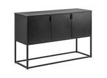 Mid.you Sideboard , Schwarz , Metall , 2 Fächer , 120x80x40 cm , Beimöbel erhältlich, in verschiedenen Größen erhältlich , Kleinmöbel, Kommoden, Sideboards