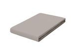 Schlafgut Spannleintuch , Taupe , Textil , 130x200 cm , Grüner Punkt, Textiles Vertrauen - Oeko-Tex®, Hohenstein, Oeko-Tex® Standard 100, Oeko-Tex® Made IN Green , Rundumgummi, bügelleicht, weich und anschmiegsam, formstabil und langlebig, spielend leicht zu überziehen, allerhöchster Komfort , Heimtextilien, Bettwäsche & Leintücher, Leintücher, Spannleintücher
