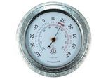 Xxxl Thermometer , Silberfarben , Metall , 22x22x5.5 cm , Ce , wasserdicht, witterungsbeständig , Dekoration, Gartendeko