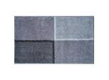 Grund Badteppich , Grau , Textil , Karo , rechteckig , 60x100 cm , Oeko-Tex® Standard 100, Made in Europe , für Fußbodenheizung geeignet, rutschfest , Heimtextilien, Badtextilien, Badematten