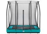 Trampolin Salta Comfort Ground , Grün , Metall , 214x153 cm , Freizeit & Co, Gartenspielzeug, Hüpfburgen & Trampoline