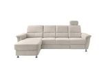 Livetastic Ecksofa , Beige , Textil , Uni , Ottomane links, L-Form , 292x165 cm , Made in Eu , Relaxfunktion, seitenverkehrt erhältlich, Rücken echt, USB-Anschluss, Herz-Waage-Funktion, USB-C-Anschluss , Wohnzimmer, Sofas & Couches, Wohnlandschaften, Ecksofas