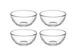 Leonardo Servierschalenset , Transparent , Glas , 4-teilig , 10.00x4.30x10.00 cm , Geschirr, Teller, Barbecue-Teller & Spezialteller
