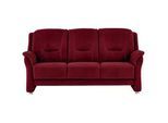 Beldomo Comfort 3-Sitzer-Sofa , Hellrot , Textil , 198x100x89 cm , Typenauswahl, Bettkasten erhältlich, Fußauswahl, Stoffauswahl, Sitzqualitäten , Wohnzimmer, Sofas & Couches, Sofas, Textilsofas
