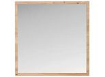Xora Wandspiegel , Eiche Artisan , Glas, Holzwerkstoff , quadratisch , 80x80x2 cm , senkrecht und waagrecht montierbar , Garderobe, Garderobenspiegel