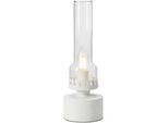 Markslöjd Tischleuchte , Klar, Weiß , rund , 10.5x31x10.5 cm , ohne Chemie , Lampen & Leuchten, Innenbeleuchtung, Tischlampen, Tischlampen