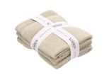 Vossen Seiftuchset , Beige , Textil , 3-teilig , Uni , 30x30 cm , ISO 9001, Fkt, Made in Austria, Oeko-Tex® Standard 100 , Heimtextilien, Badtextilien, Gästehandtücher