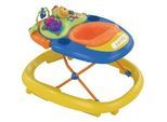 Chicco Lauflernwagen , Blau, Gelb, Multicolor , Metall, Kunststoff, Textil , 47x45x81 cm , Spieltisch mit Musik , Spielzeug, Babyspielzeug, Lauflernwagen