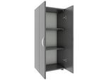 Mid.you Aktenschrank , Anthrazit , Holzwerkstoff , 2 Fächer , 49x108x34 cm , in verschiedenen Größen erhältlich, in verschiedenen Holzdekoren erhältlich , Büromöbel, Büroschränke, Aktenschränke