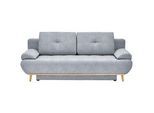 Novel Schlafsofa , Grau , Textil , Eiche , Füllung: Polyetherschaumkern , 200x71x95 cm , Stoffauswahl , Wohnzimmer, Sofas & Couches, Schlafsofas, Sonstige Schlafsofas