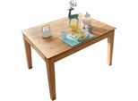 Livetastic Esstisch , Braun , Holz , Wildeiche , massiv , rechteckig , eckig , 80x75x120 cm , ausziehbar , Esszimmer, Esstische, Esstische ausziehbar
