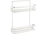 Spirella Regal , Chromfarben , Metall , 35x26.4x10.5 cm , hängend , Wohnzimmer, Regale, Bücherregale