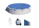 Gre Atlantis rund Ø550 x 132cm - Oberirdischer Stahlpool