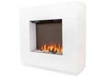 Xxxl Elektrokamin , Weiß , Holzwerkstoff , 80x76x26 cm , Fernbedienung, Flammeneffekt separat schaltbar, Überhitzungsschutz, Thermostat , Elektrogeräte, Heizgeräte, Elektrokamine