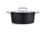 Fissler Kochtopf , Schwarz , Metall , 4,9 l , backofengeeignet, kratzfest , Kochgeschirr, Töpfe, Kochtöpfe
