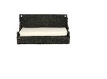 Xxxl Wandmulde , Schwarz , Metall, Naturmaterialien , Uni , Füllung: Schaumstoff , 25x15x40 cm , Bezug abnehmbar, Bezug abnehmbar und waschbar, weich gepolstert , Freizeit & Co, Tierbedarf, Tierzubehör
