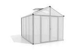 Xxxl Gewächshausbausatz , Alufarben , Metall, Kunststoff, Glas , 258x251x316 cm , Gartenzubehör, Garten- & Gewächshäuser