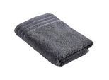 Vossen Handtuch , Grau , Textil , Uni , 50x100 cm , saugfähig, Aufhängeschlaufe, angenehm weich, hochwertige Qualität, Bordüre , Heimtextilien, Badtextilien, Handtücher