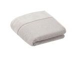 Vossen Duschtuch , Grau , Textil , Uni , 67x140 cm , Made in Austria, Oeko-Tex® Standard 100 , saugfähig, Aufhängeschlaufe, angenehm weich, hochwertige Qualität, Bordüre, schadstoffgeprüft , Heimtextilien, Badtextilien, Duschtücher