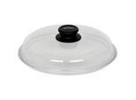 Kelomat Topfdeckel , Schwarz, Transparent , Glas , rund , Kochgeschirr, Töpfe, Topfdeckel