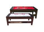 Ambia Garden Multispieltisch Reverso , Braun, Rot, Weiß , Holz, Kunststoff , 107x81x217 cm , unisex , EN 71 , Freizeit & Co, Spieltische, Airhockey Tische