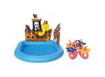 Bestway Spielpool Ships Ahoy 52211 , Blau, Multicolor , Kunststoff , Pirat , 130x104x140 cm , EN 71 , Freizeit & Co, Pools & Wasserspass, Planschbecken