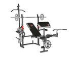 Xxxl Hantelbank , Rot, Schwarz, Silberfarben , Metall , 133x203x182 cm , Freizeit & Co, Sport & Fitness, Krafttraining