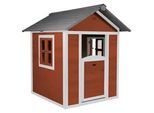 Ambia Garden Spielhaus , Rot, Weiß , Holz , Hemlocktanne , 111x133x135 cm , EN 71, CE, FSC 100% , Freizeit & Co, Gartenspielzeug, Spielhäuser