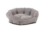 Xxxl Hundebett George 21769.000 , Grau , Textil , Uni , Füllung: Vlies , rund , 46x19x56 cm , weich gepolstert, waschbar , Freizeit & Co, Tierbedarf, Hundebetten