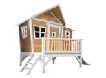 Ambia Garden Spielhaus , Braun, Weiß , Holz, Kunststoff , Hemlocktanne , 123x12.8x152 cm , EN 71, CE, FSC 100% , Freizeit & Co, Gartenspielzeug, Spielhäuser