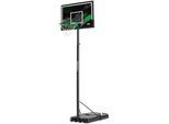 Salta Basketballständer , Grün, Schwarz , Metall, Kunststoff , 110x287-362x175 cm , höhenverstellbar, stabiler Standfuß, witterungsbeständig, Standfuß mit Rollen , Freizeit & Co, Sport & Fitness, Basketballkörbe